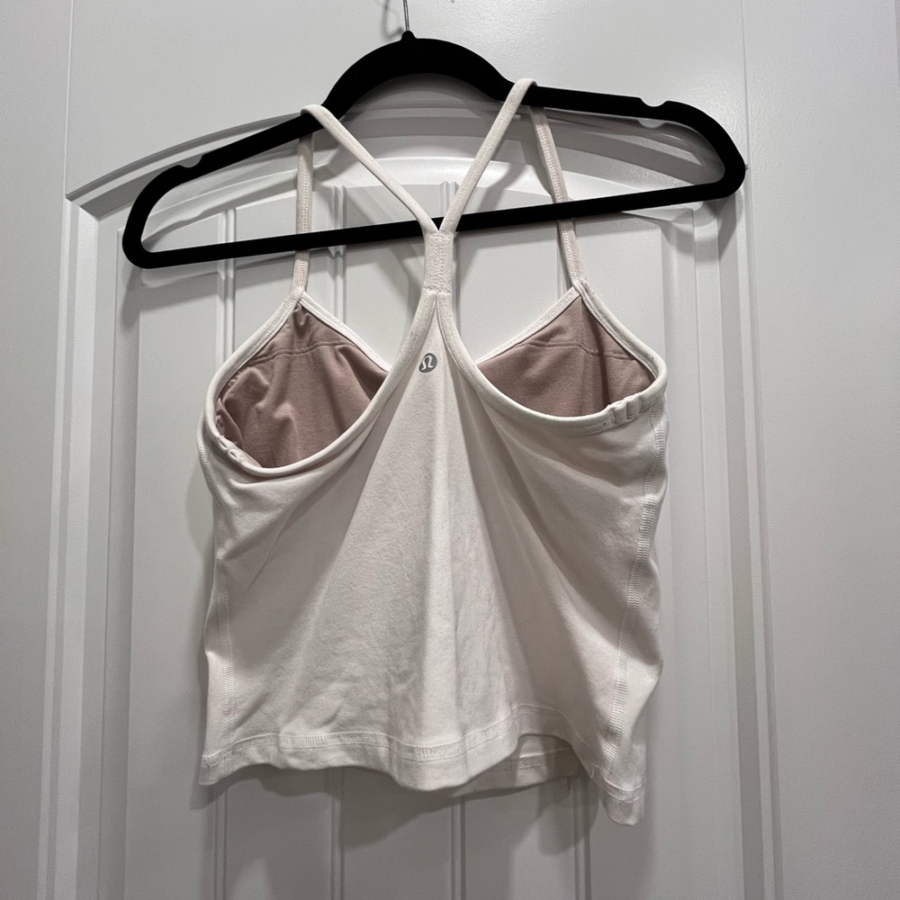 Lululemon Power Y Tank - white - size 4